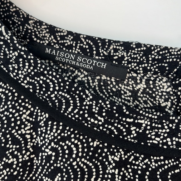 Maison Scotch & Soda Jolie Vagabonde Star Dress Dropped Waist Size 2 Coquette - Picture 3 of 10